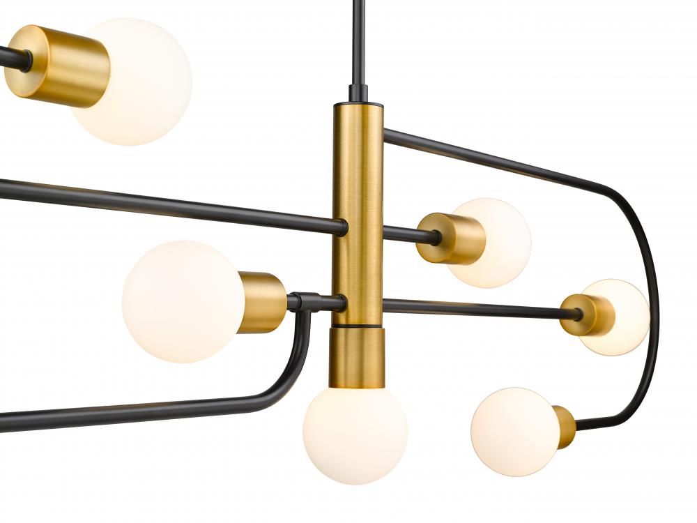 Z-Lite Lighting 621-7L-MB-FB Linear Chandelier Transitional - Brass