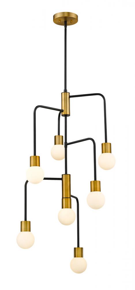 Z-Lite Lighting 621-7MB-FB Chandelier Art Deco - Brass