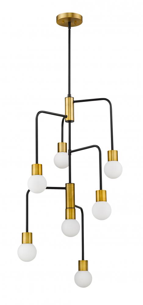 Z-Lite Lighting 621-7MB-FB Chandelier Art Deco - Brass