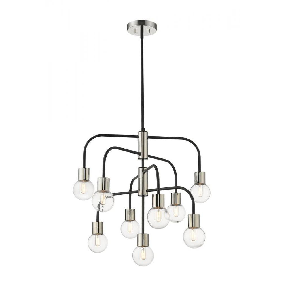 9 Light Chandelier-Clear
