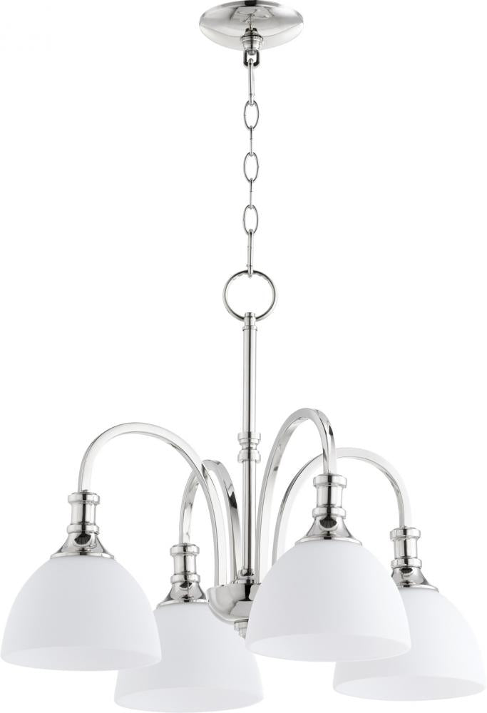 Quorum Lighting RICHMOND 6211-4-62 Chandelier Traditional - Polished Nickel