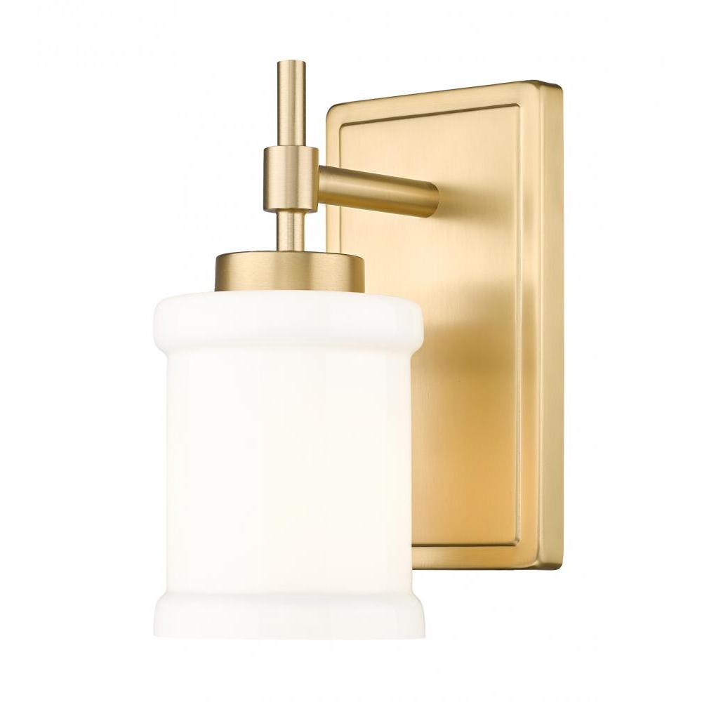 1 Light Wall Sconce-Gloss Opal