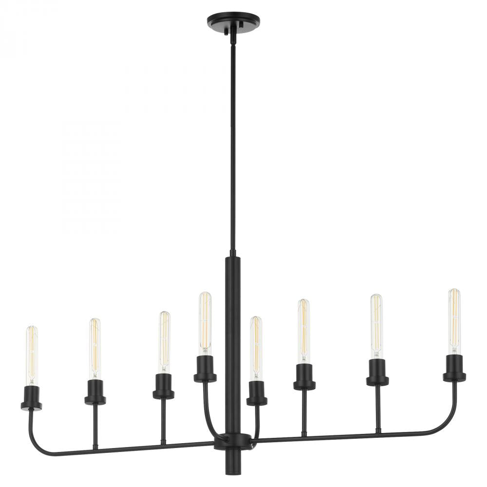 Quorum Lighting SHERIDAN 622-8-59 Chandelier Contemporary - Matte Black