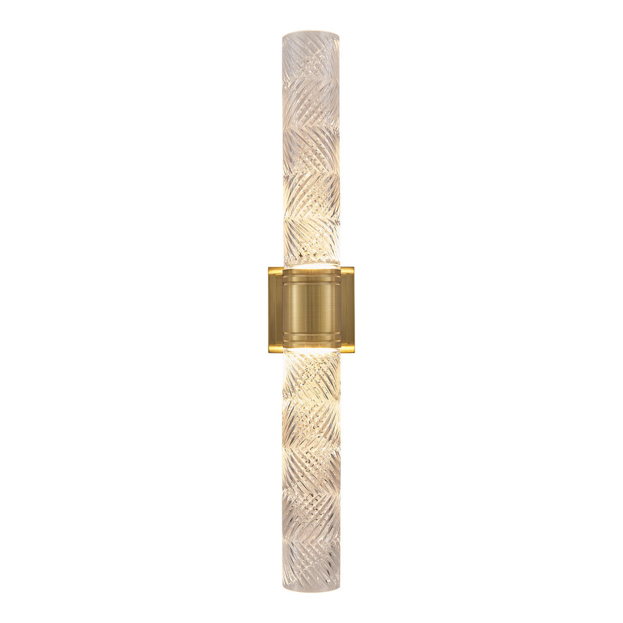 Kiriko 28-in (12-watt) LED Winter Brass Wall Sconce