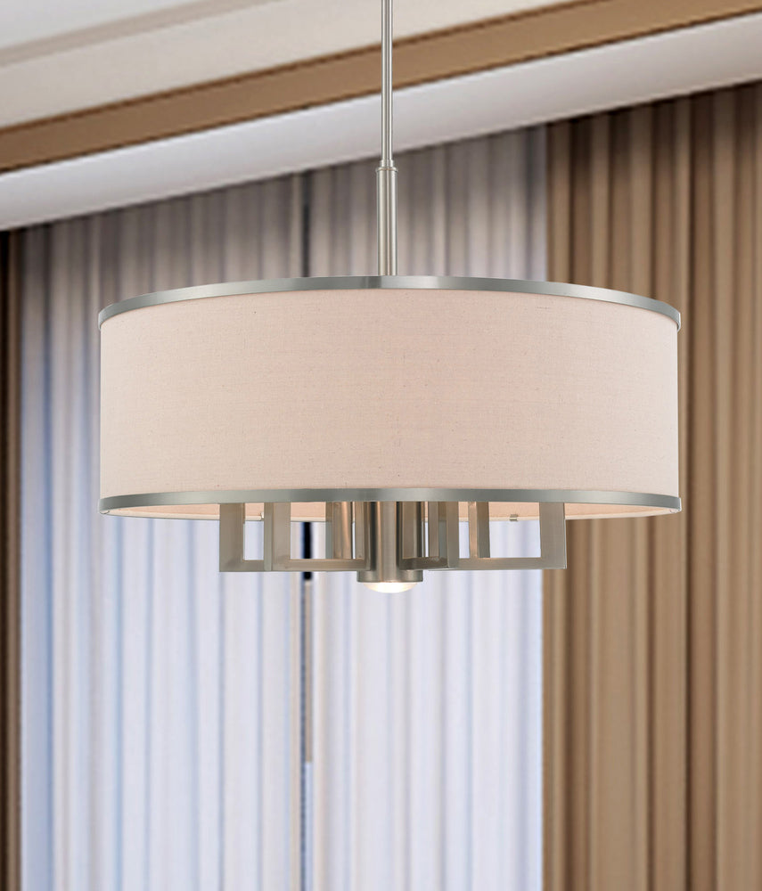 Livex Lighting PARK RIDGE 62614-91 Pendant Modern - Brushed Nickel