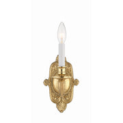 Crystorama Marlowe 641-PB – 5 Inch – 1 Light – Sconce – Polished Brass – Damp Rated