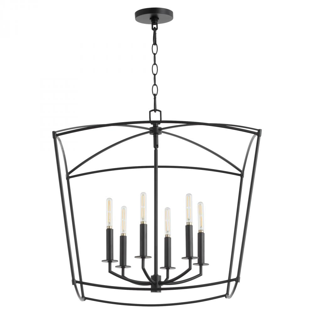 Quorum Lighting MANTLE 6412-6-59 Pendant Transitional - Matte Black