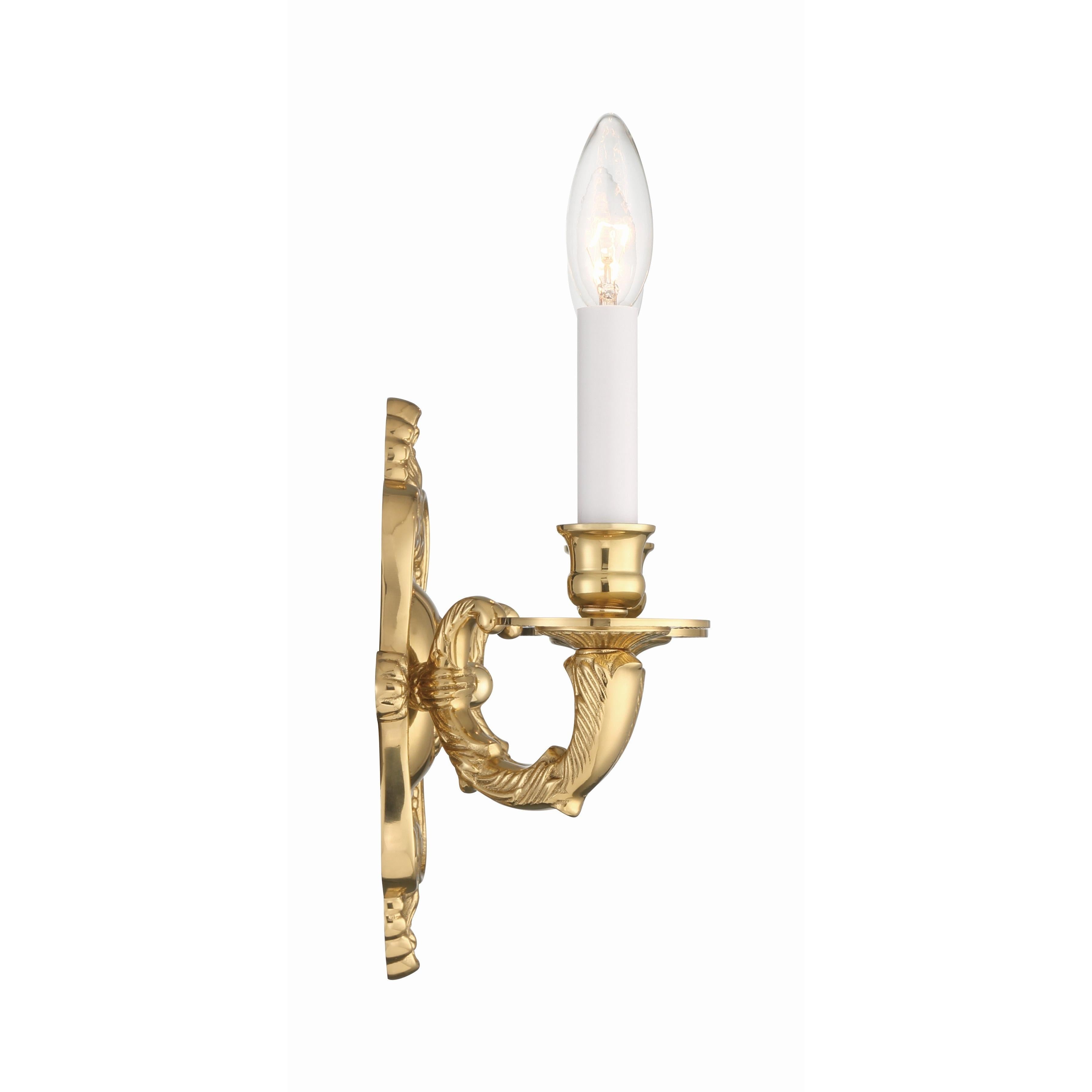 Crystorama Marlowe 642-PB – 10 Inch – 2 Light – Sconce – Polished Brass – Damp Rated