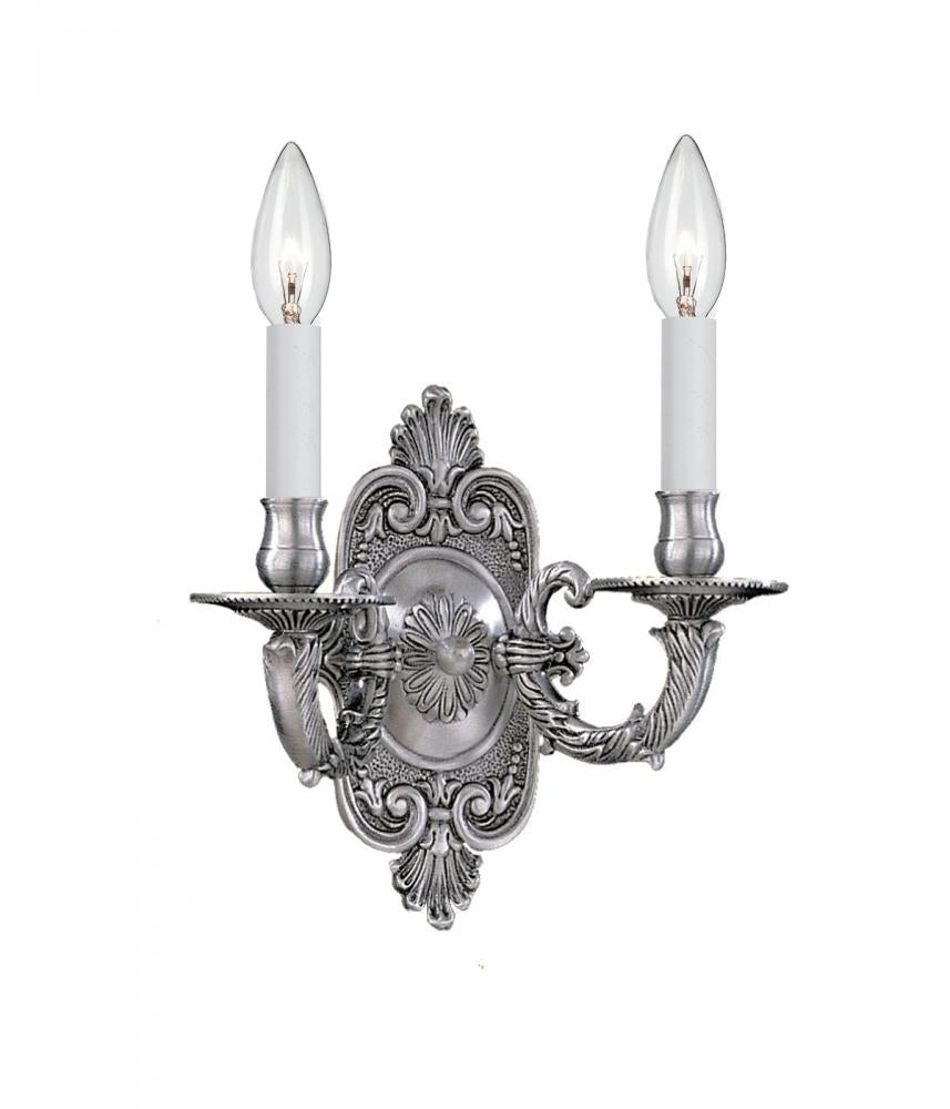 Crystorama CAST BRASS WALL MOUNT 642-PW Sconce Americana - Pewter