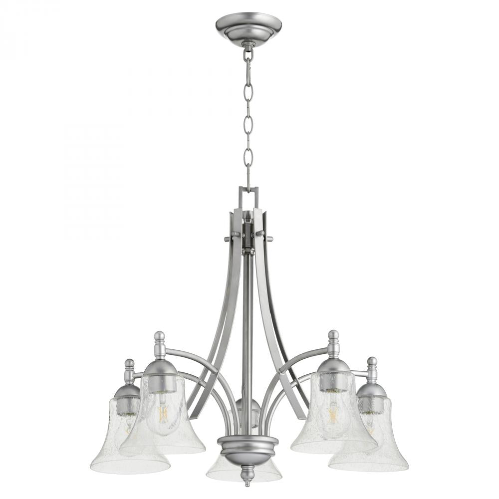 Quorum Lighting ASPEN 6477-5-64 Chandelier Transitional - Classic Nickel