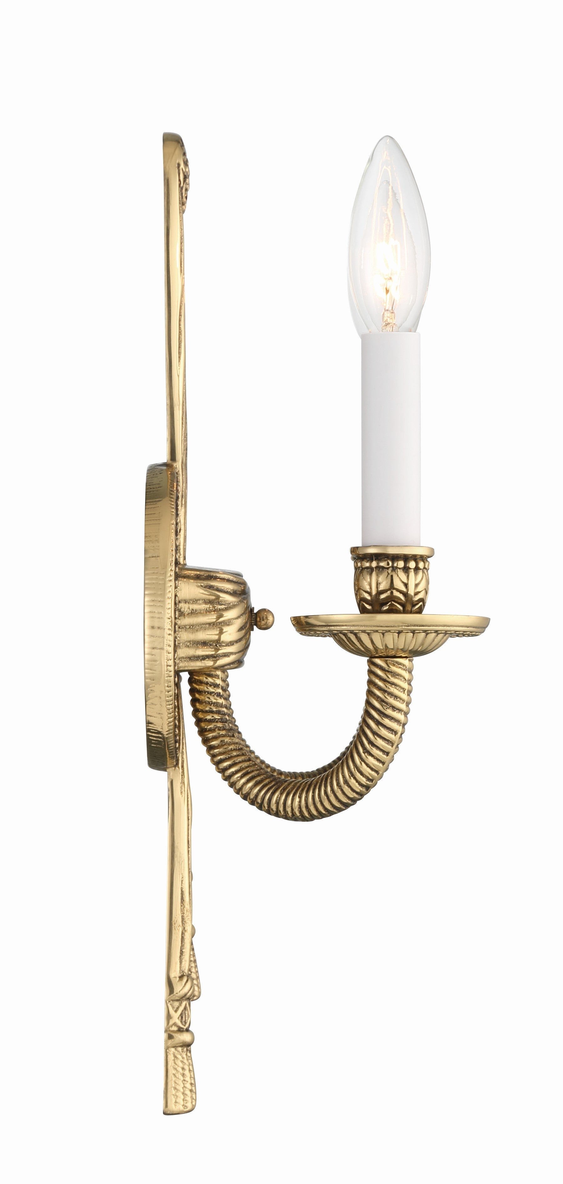 Crystorama Lexsi 650-OB – 8 Inch – 2 Light – Sconce – Olde Brass – Damp Rated