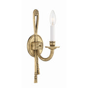 Crystorama Lexsi 651-OB – 4.5 Inch – 1 Light – Sconce – Olde Brass – Damp Rated