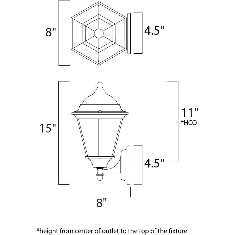 Maxim Lighting WESTLAKE LED E26 65102BK Exterior Traditional - Black