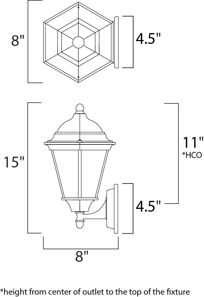 Westlake LED E26-Outdoor Wall Mount