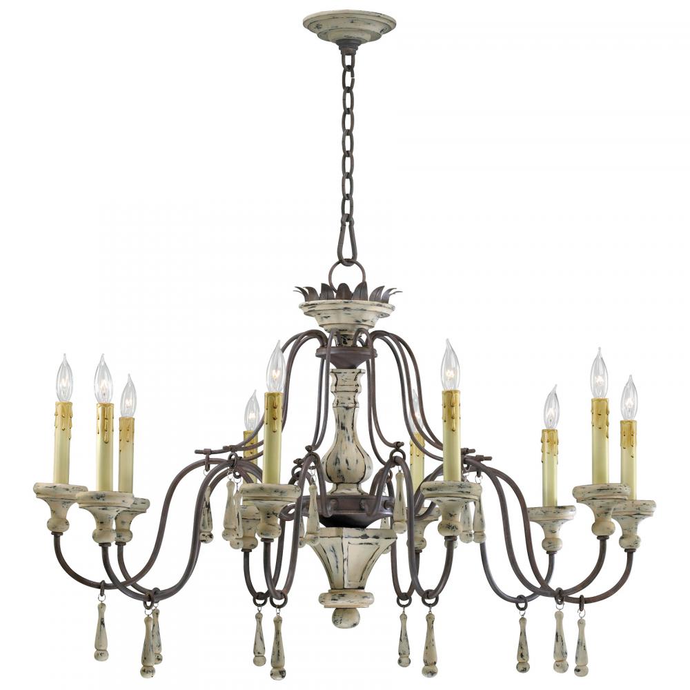 Cyan Design PROVENCE 6513-10-43 Chandelier Traditional - Brown