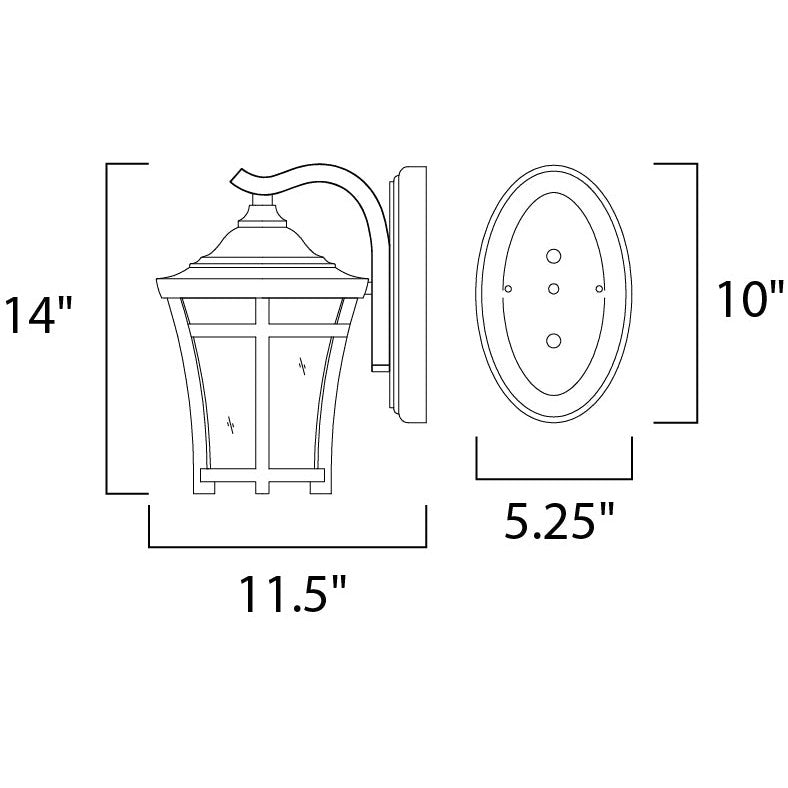 Maxim Lighting BALBOA VX LED E26 65164GFCO Exterior Traditional - Copper