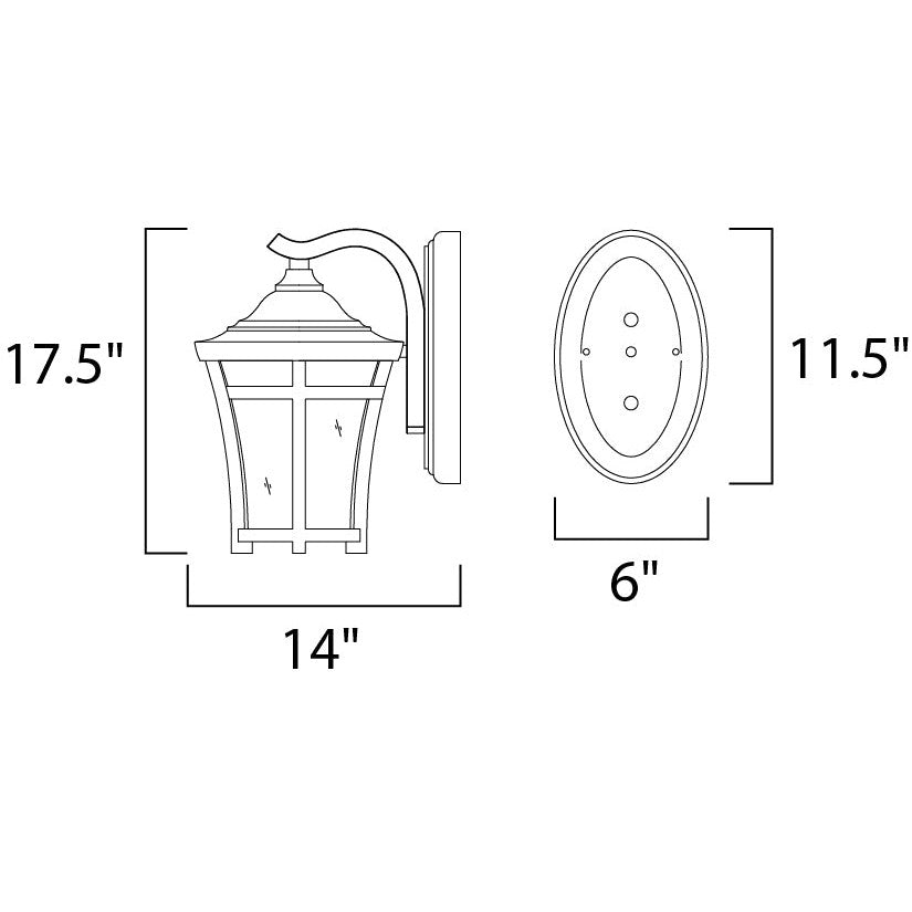 Maxim Lighting BALBOA VX LED E26 65165GFCO Exterior Traditional - Copper