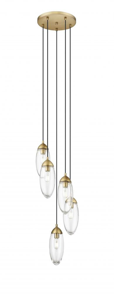 Z-Lite Lighting 651P-5R-RB Chandelier - Brass