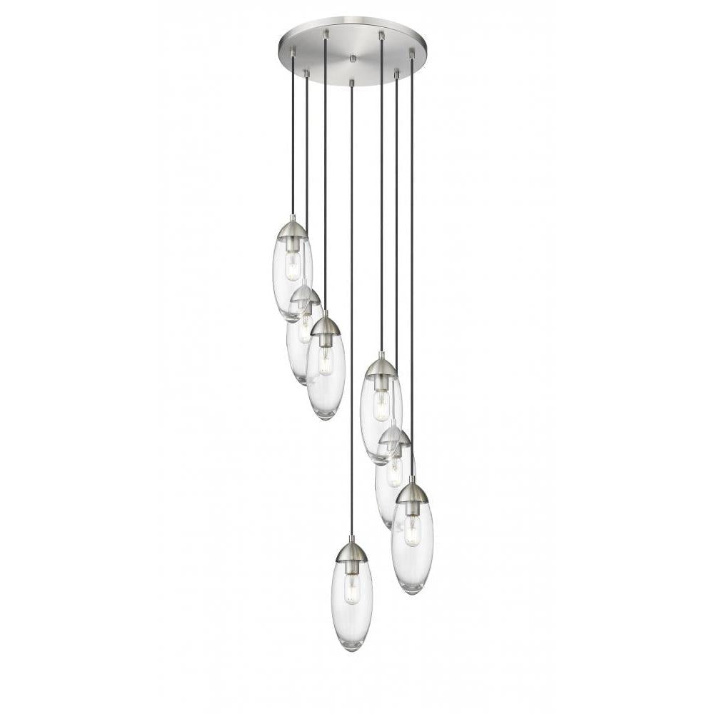 7 Light Chandelier-Clear