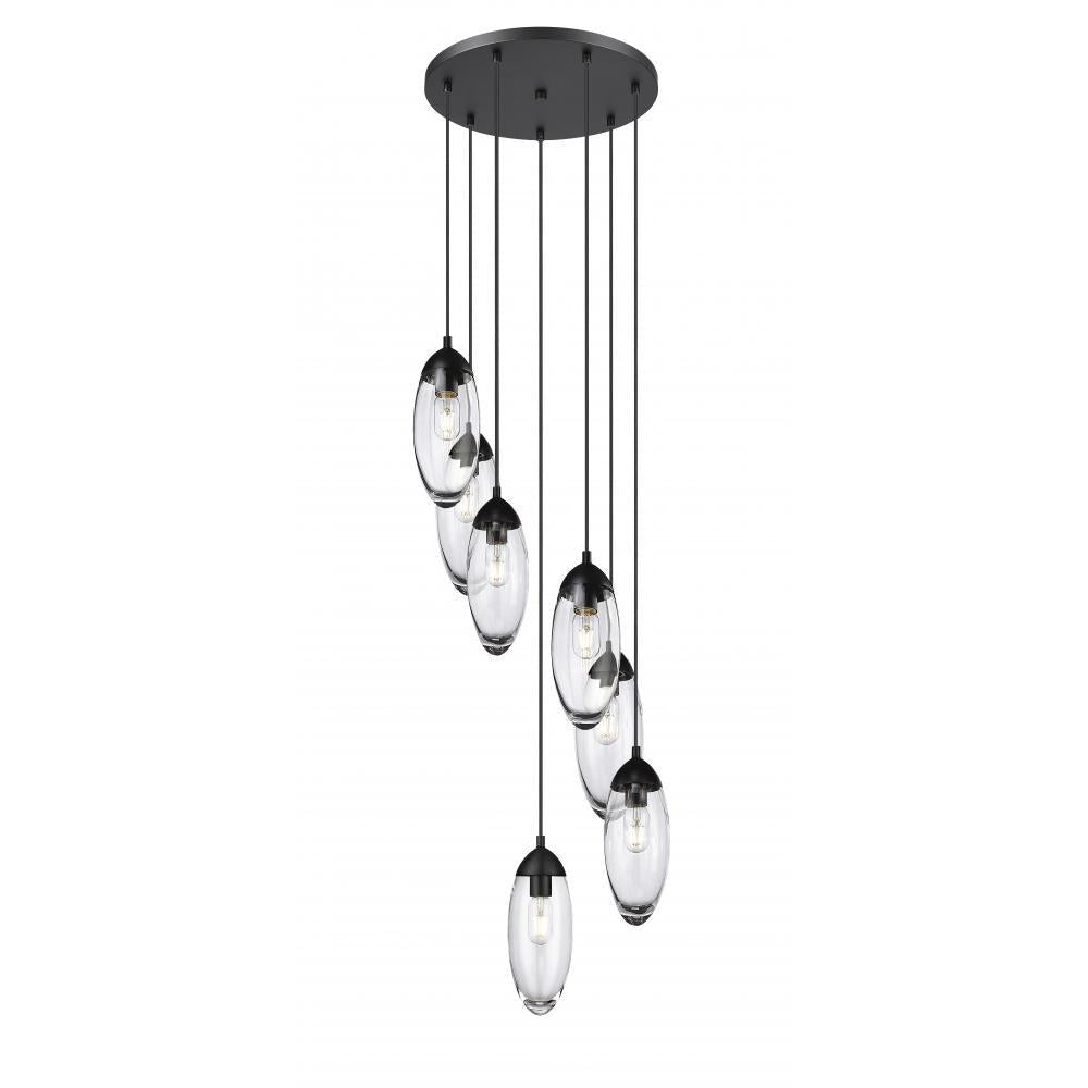 7 Light Chandelier-Clear