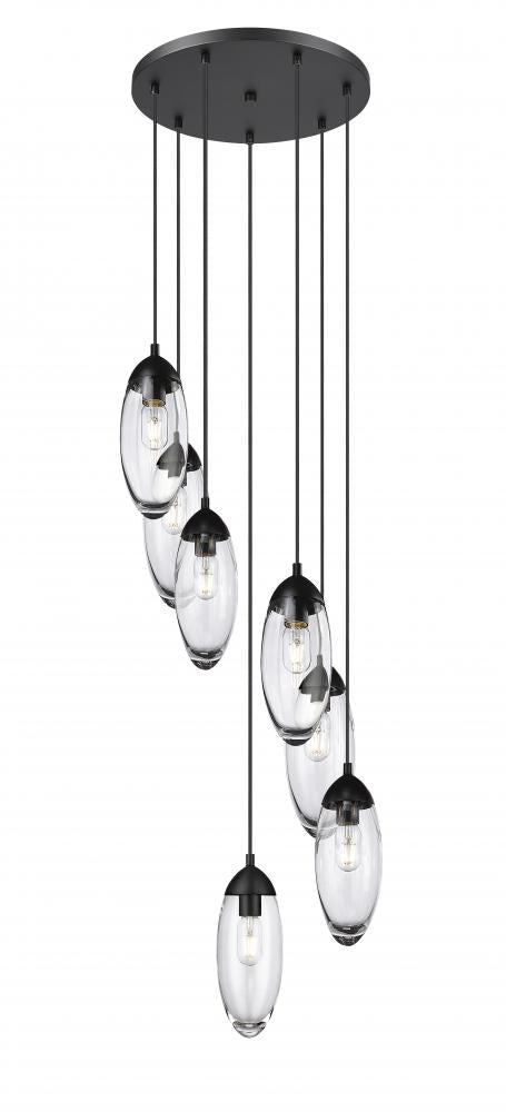 Z-Lite Lighting 651P-7R-MB Chandelier - Black