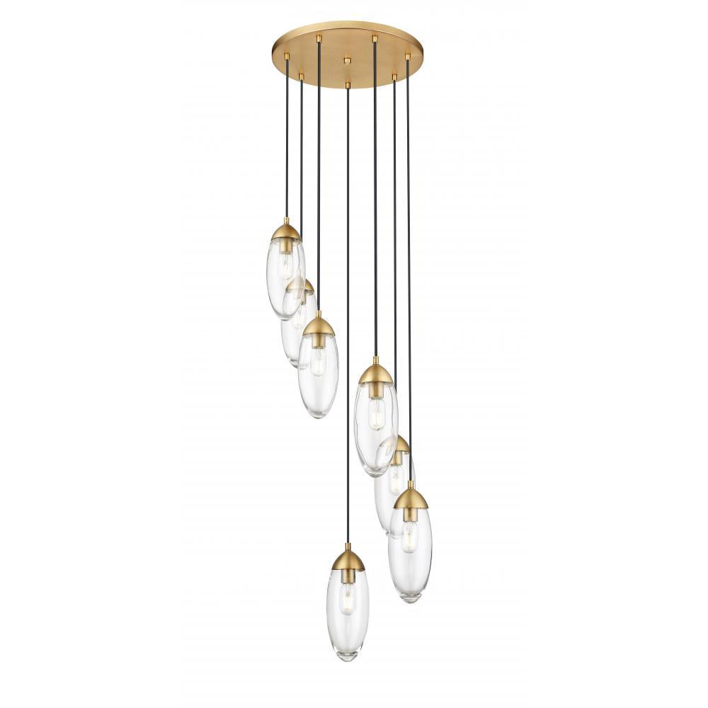 7 Light Chandelier-Clear