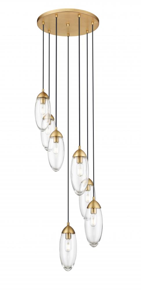 Z-Lite Lighting 651P-7R-RB Chandelier - Brass