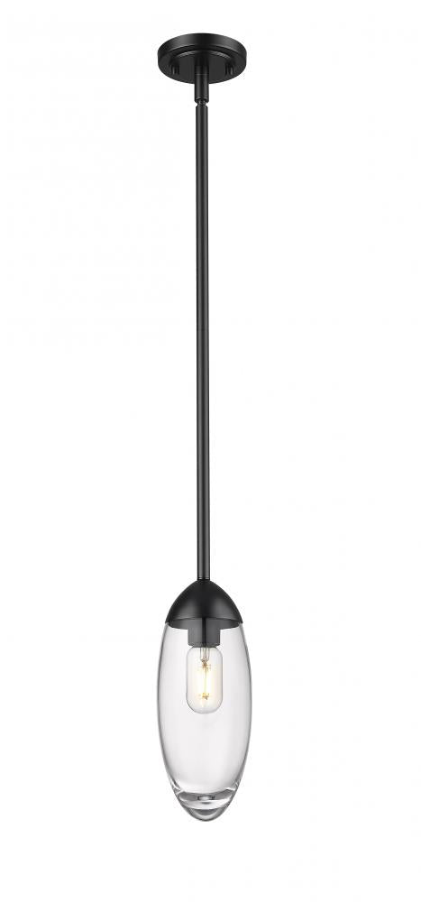 Z-Lite Lighting 651P-ROD-MB Pendant Contemporary - Black