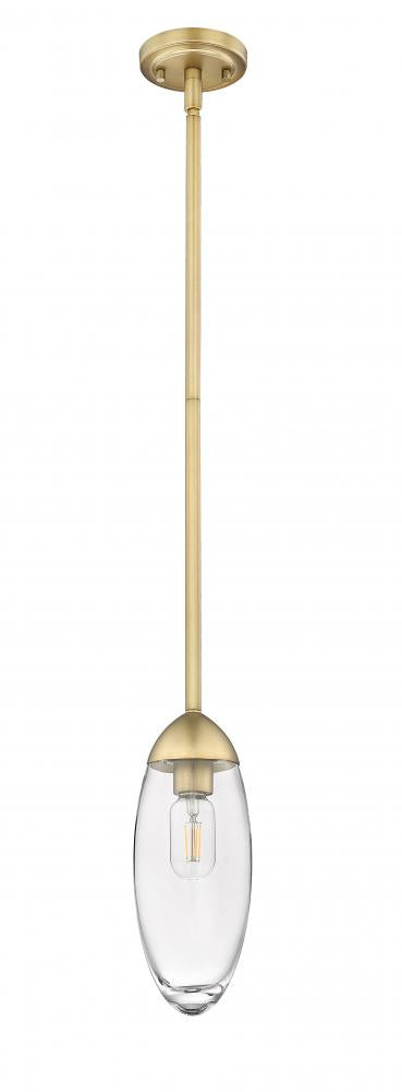 Z-Lite Lighting 651P-ROD-RB Pendant Contemporary - Brass