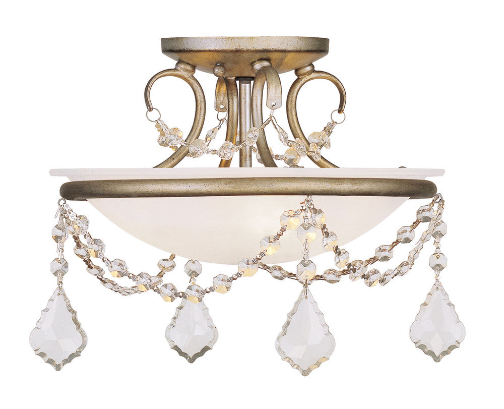 Livex Lighting CHESTERFIELD/PENNINGTON 6523-73 Flush Mount Traditional - Silver