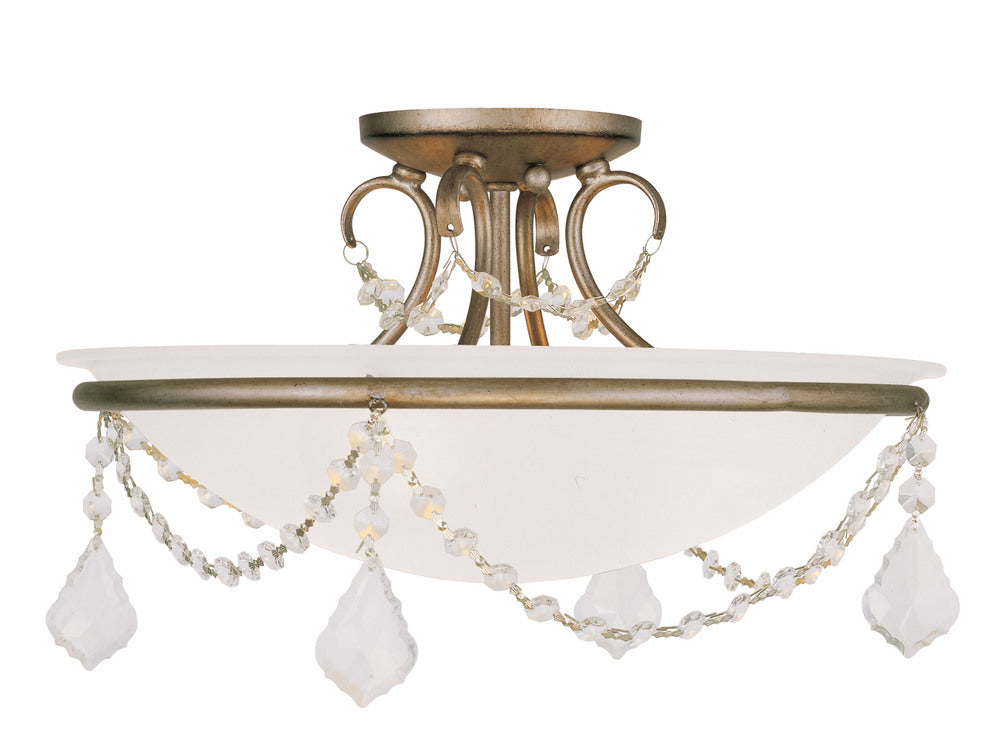 Livex Lighting CHESTERFIELD/PENNINGTON 6524-73 Flush Mount Traditional - Silver