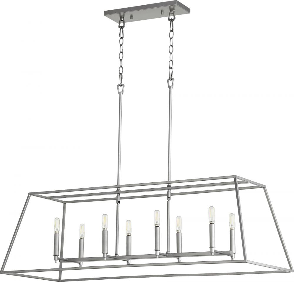 Quorum Lighting GABRIEL 654-8-64 Pendant Traditional - Classic Nickel