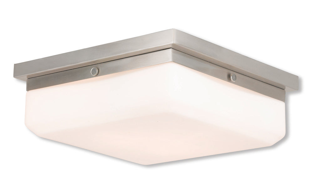 Livex Lighting ALLURE 65537-91 Flush Mount Contemporary - Brushed Nickel