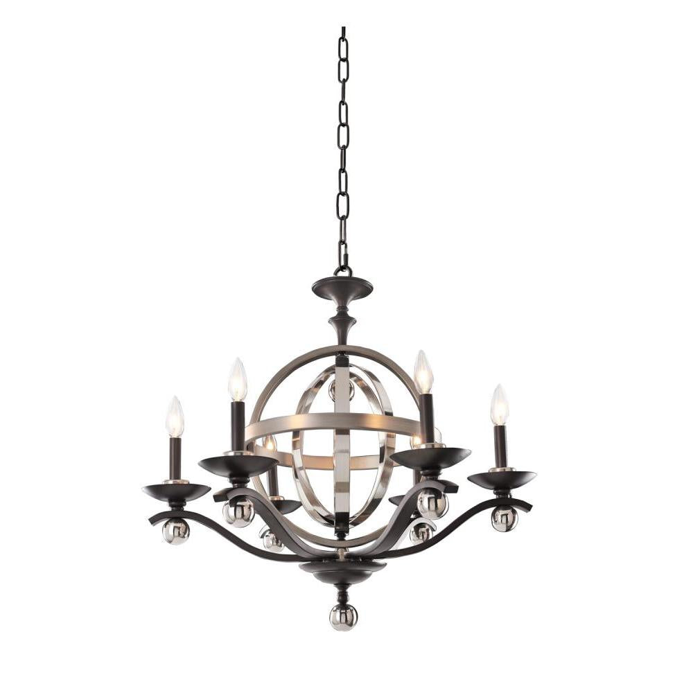 Rothwell 29 Inch Wall Sconce – Polished Satin Nickel – 6597PSN