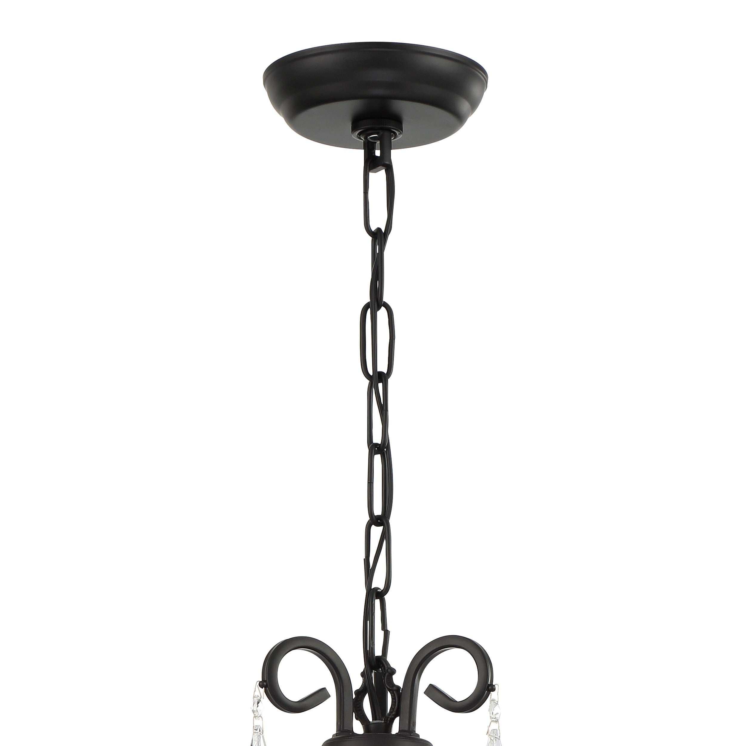Crystorama Othello 6623-MK-CL-MWP – 14 Inch – 3 Light – Chandelier – Clear Crystal – Matte Black – Damp Rated