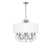 Crystorama Othello 6625-CH-CL-S – 24 Inch – 5 Light – Chandelier – Clear Crystal – Polished Chrome – Damp Rated