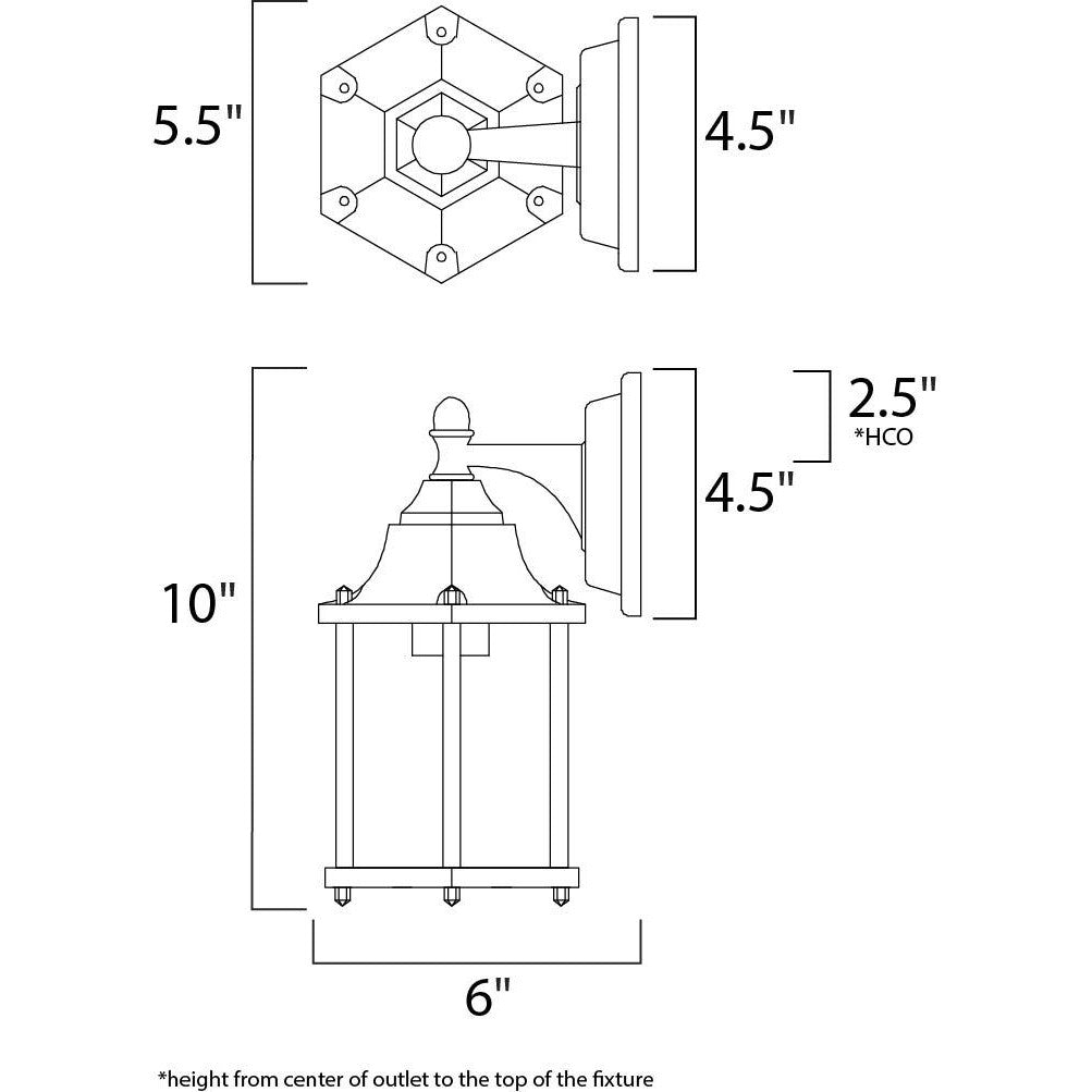 Maxim Lighting BUILDER CAST LED E26 66926BK Exterior Traditional - Black