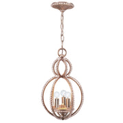 Crystorama Garland 6760-DT – 9.5 Inch – 3 Light – Pendant Light – Distressed Twilight – Damp Rated