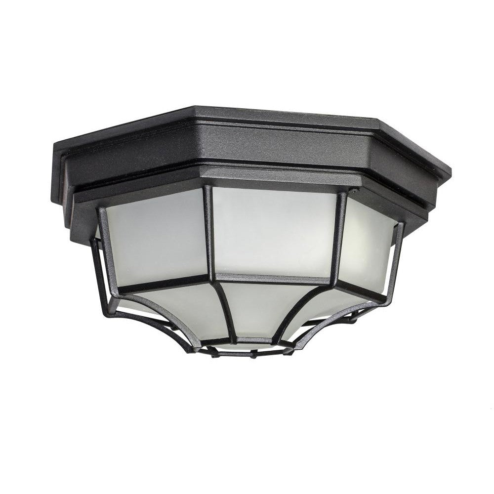 Maxim Lighting CROWN HILL LED E26 67920BK Flush Mount Transitional - Black