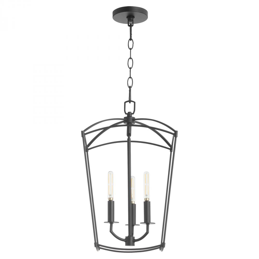 Quorum Lighting MANTLE 6812-3-59 Pendant Transitional - Matte Black