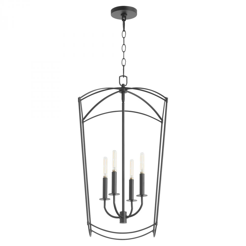 Quorum Lighting MANTLE 6812-4-59 Pendant Transitional - Matte Black