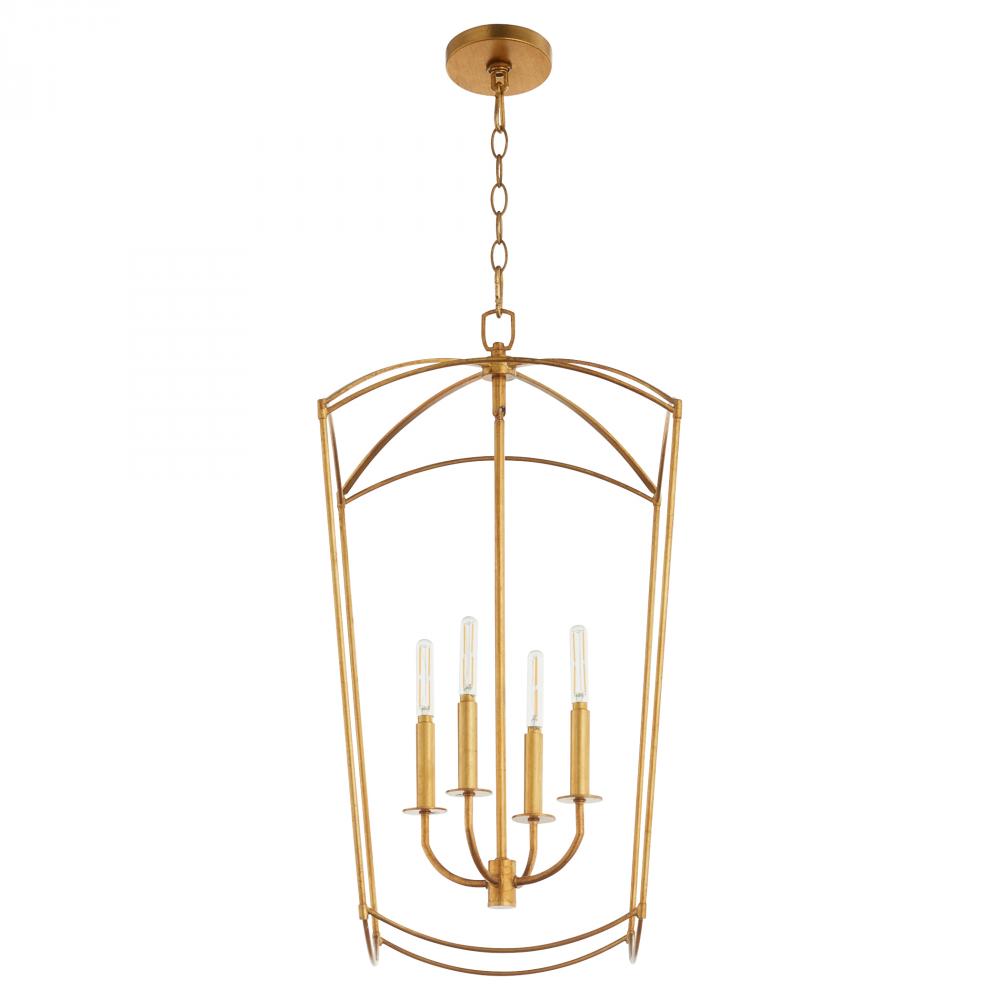 Quorum Lighting MANTLE 6812-4-74 Pendant Traditional - Gold Leaf