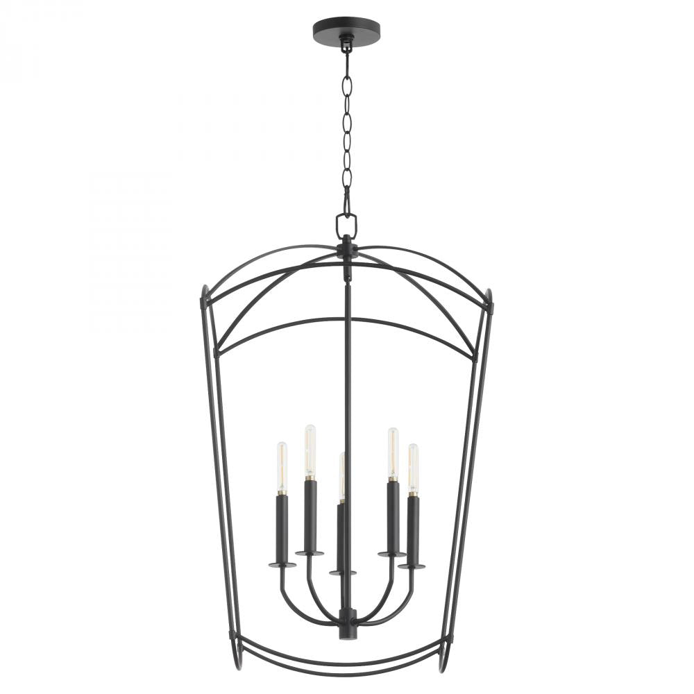 Quorum Lighting MANTLE 6812-5-59 Pendant Transitional - Matte Black