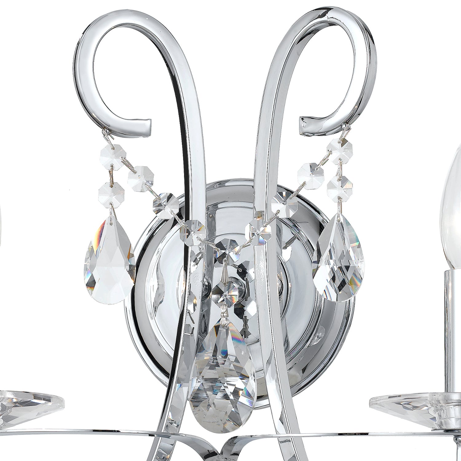 Crystorama Othello 6822-CH-CL-MWP – 14 Inch – 2 Light – Sconce – Clear Crystal – Polished Chrome – Damp Rated