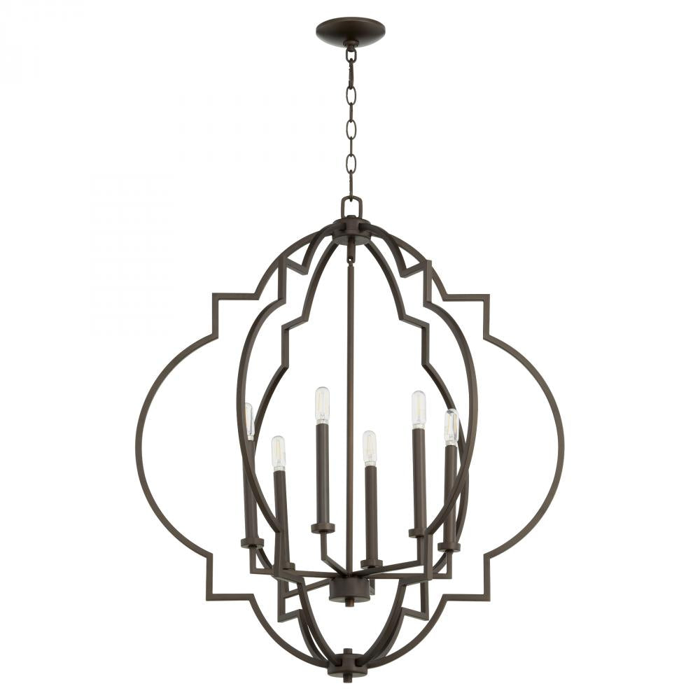 Quorum Lighting DUBLIN 6842-6-86 Pendant Transitional - Oiled Bronze