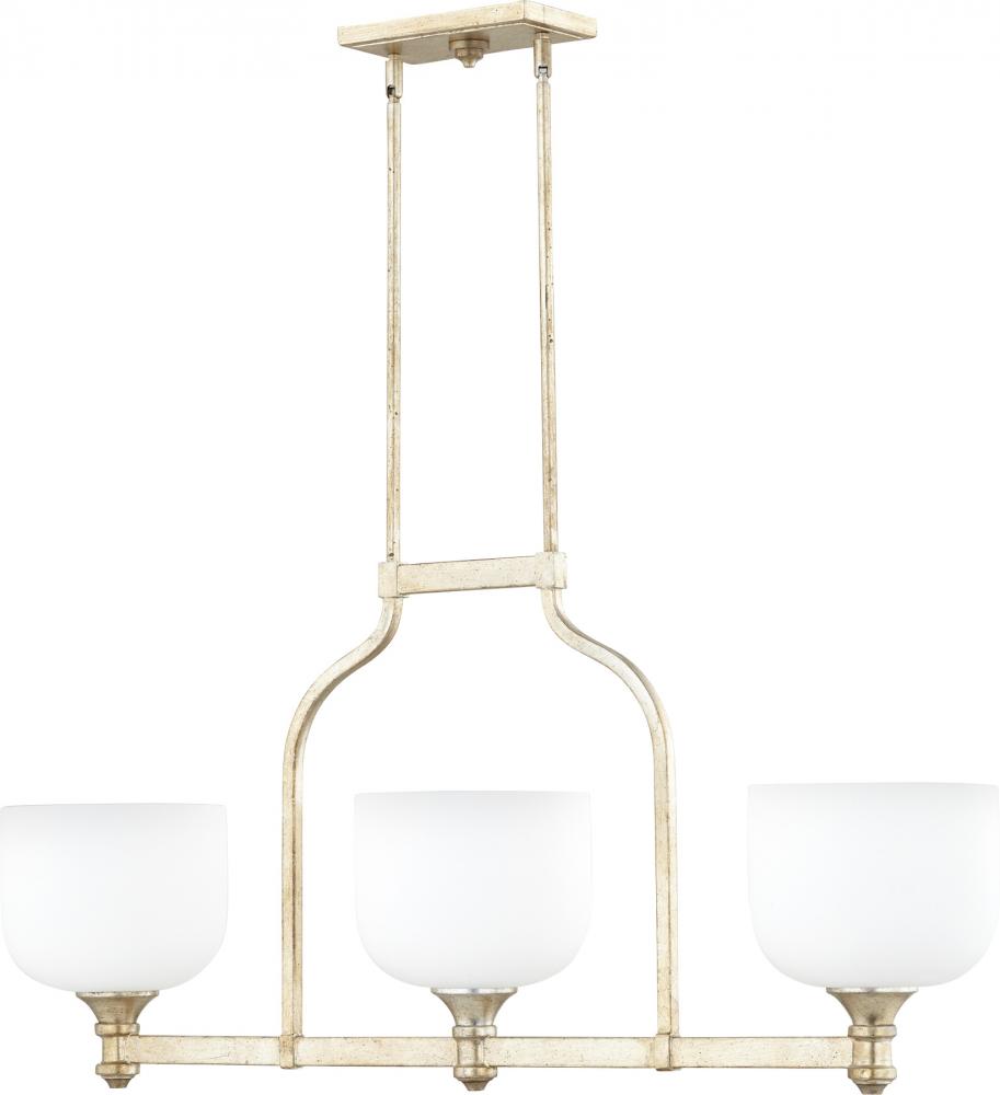 Quorum Lighting RICHMOND 6911-3-160 Island Traditional - Aged Silver Leaf