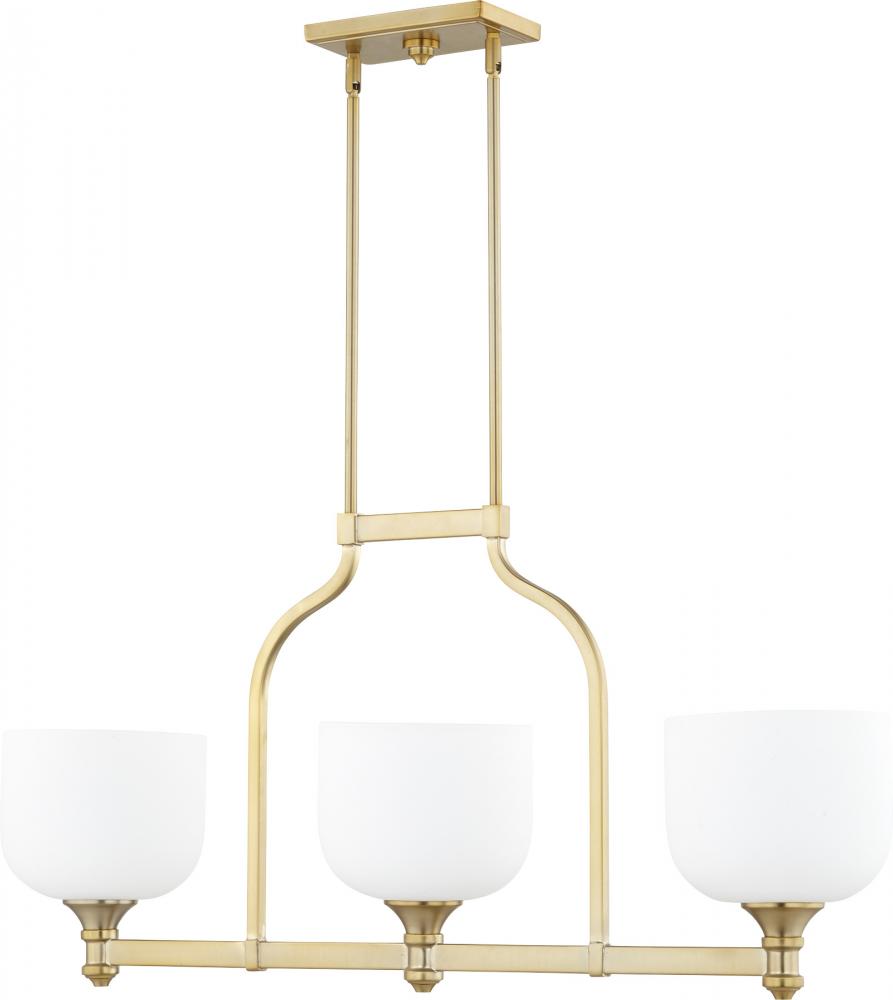 Quorum Lighting RICHMOND 6911-3-180 Island Traditional - Aged Brass