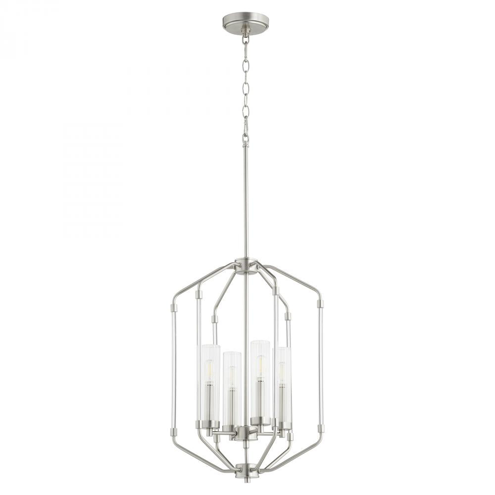 Quorum Lighting CITADEL 6963-4-65 Foyer Contemporary - Satin Nickel