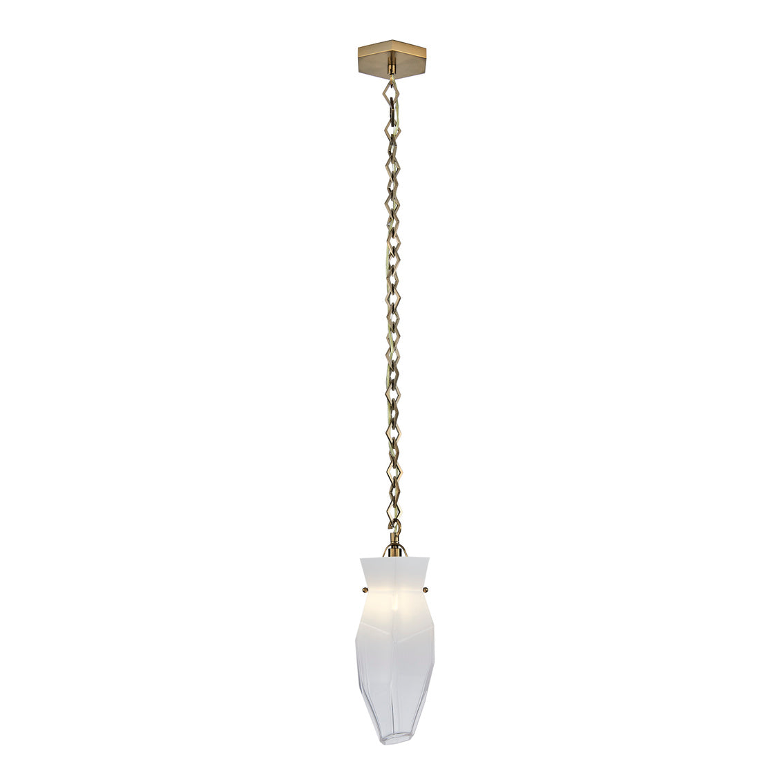 Bolsa 6.5-in 1 Light (40-watt) Winter Brass Pendant