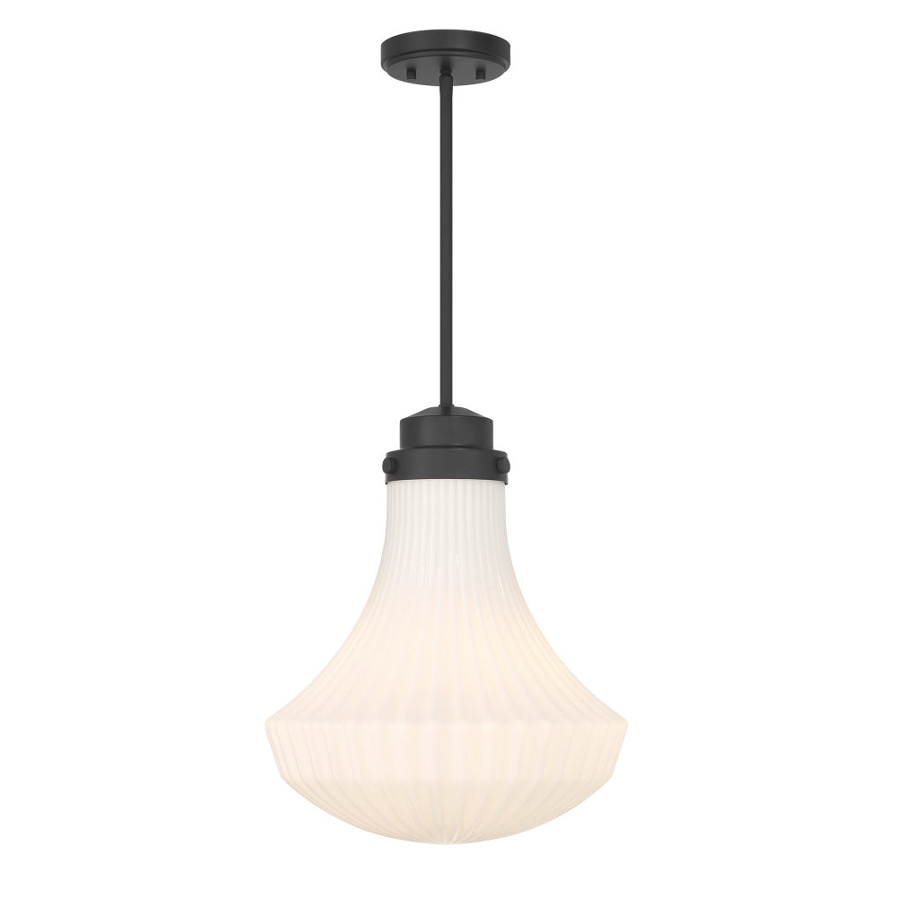 Bartlet 1-Light Pendant in Matte Black